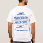 Calumet County Democraat - Mannen t-shirt * (Achterkant)