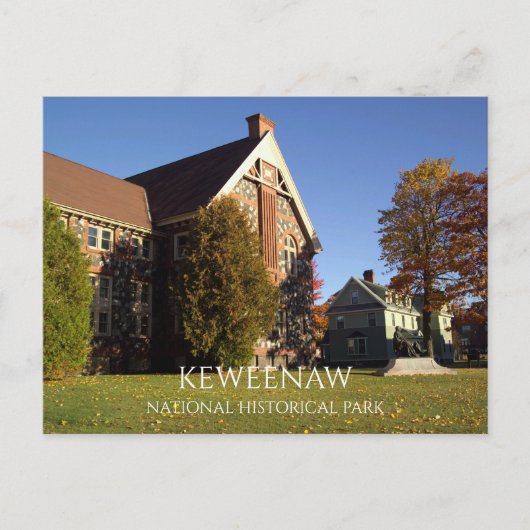 Calumet & Hecla Mining Co. Library, Keweenaw NHP Briefkaart (Voorkant)