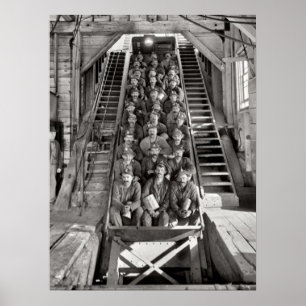 Calumet Kopermijnen Michigan Circa 1905 Poster