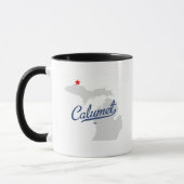Calumet Michigan MI Shirt Mok (Links)