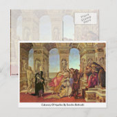 Calumny van Apelles door Sandro Botticelli Briefkaart (Voorkant / Achterkant)