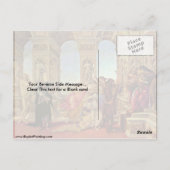 Calumny van Apelles door Sandro Botticelli Briefkaart (Achterkant)