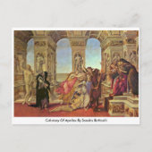 Calumny van Apelles door Sandro Botticelli Briefkaart (Voorkant)