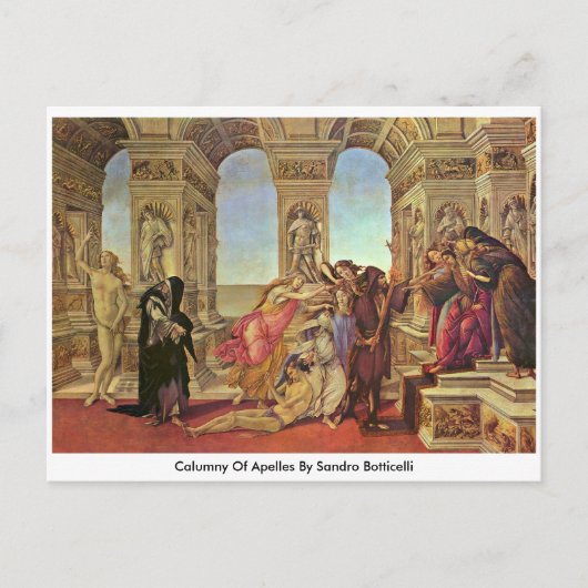 Calumny van Apelles door Sandro Botticelli Briefkaart (Voorkant)
