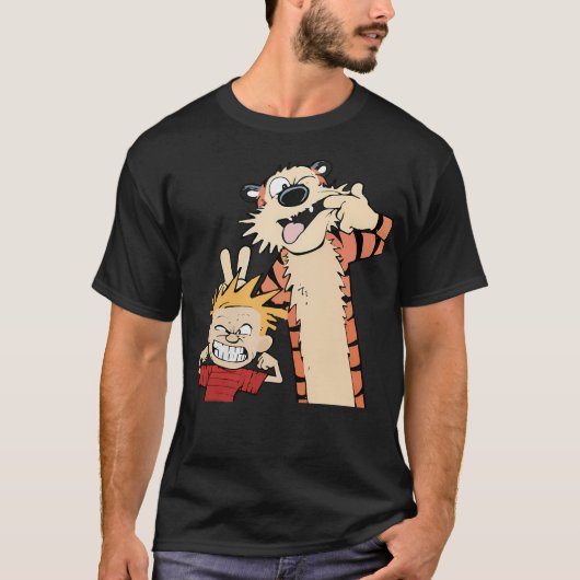 Calv N Hobbs T-shirt (Voorkant)