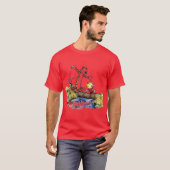 calv spelend water t-shirt (Voorkant volledig)