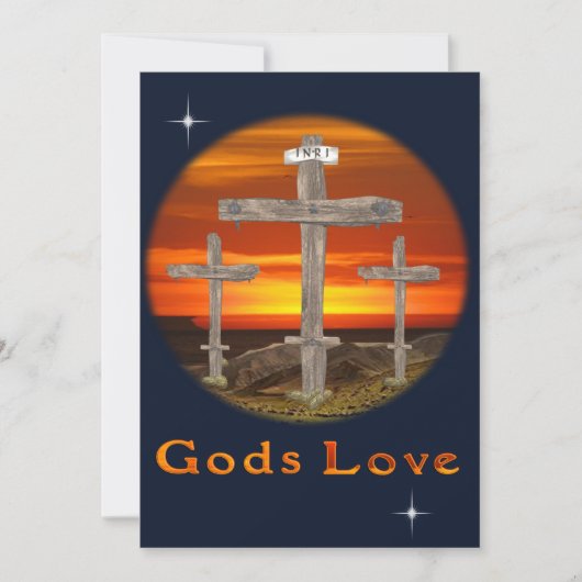 Calvarie christelijk kaart (Voorkant)