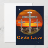 Calvarie christelijk kaart (Voorkant / Achterkant)