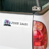 Calvarie Golgotha het is voltooid Modern Christeli Bumpersticker (Op Truck)
