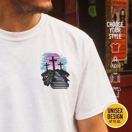 Calvarie Golgotha het is voltooid Modern Christeli T-shirt