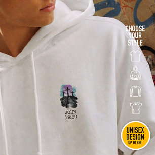 Calvarie Golgotha het is voltooid Moderne Christen Hoodie