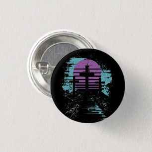 Calvarie Golgotha het is voltooid Moderne Christen Ronde Button 3,2 Cm