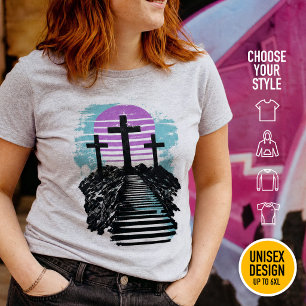 Calvarie Golgotha het is voltooid Moderne Christen T-shirt