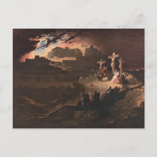 Calvarieberg van John Martin Briefkaart (Voorkant)