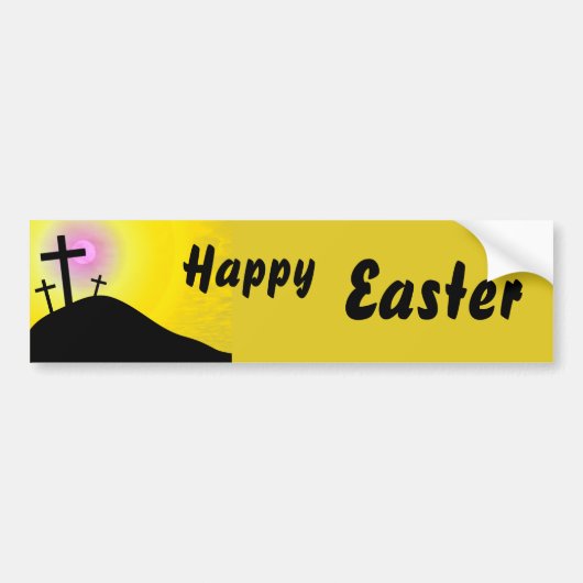 Calvarium, Happy, Pasen Bumpersticker (Voorkant)