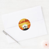 Calvarium Sunrise Ronde Sticker (Envelop)