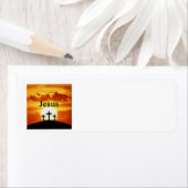 Calvariumzonsopgang Jezus Adresetiketten Etiket (Insitu)