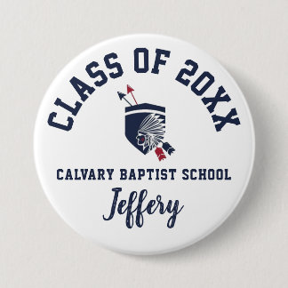 Calvary Baptist School Button Logo Custom Personal