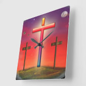 Calvary kunstproducten vierkante klok (Hoek)