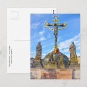 Calvary Sculpture, Charles Bridge, Prague Briefkaart (Voorkant / Achterkant)