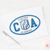 Calvert Academy Ovale Stickers (Set van Vier) (Envelop)