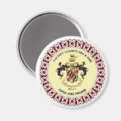 Calvert County Pipes en Drums Band Seal Magnet (Voorkant / Achterkant)
