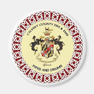 Calvert County Pipes en Drums Band Seal Magnet