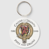 Calvert County Pipes en Drums Sleutelhanger (Voorkant)