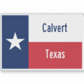 Calvert Texas Sticker (Voorkant)