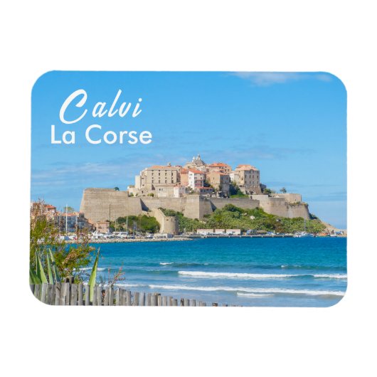 Calvi Citadel in Corsica Frankrijk Souvenir Magneet (Horizontaal)