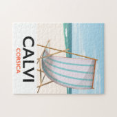 Calvi Corsica Travel poster Legpuzzel (Horizontaal)