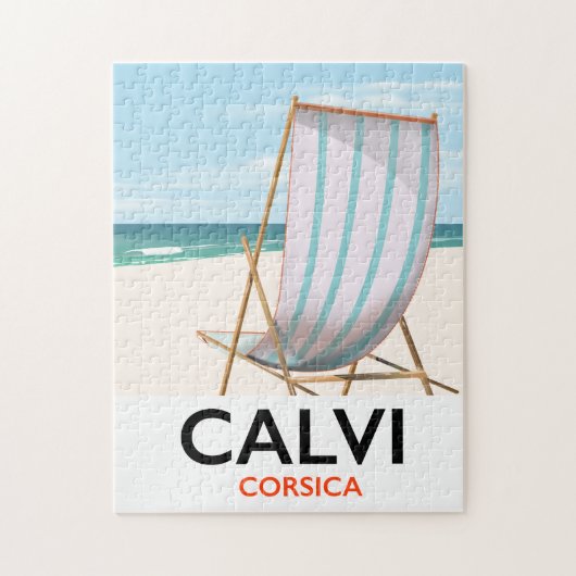 Calvi Corsica Travel poster Legpuzzel (Verticaal)