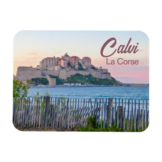 Calvi in Corsica bij Sunset Souvenir Magneet (Horizontaal)