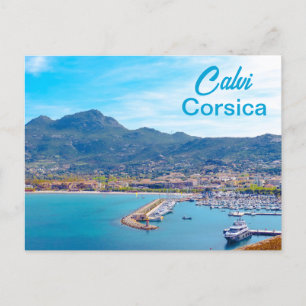 Calvi Panorama Corsica Frankrijk Briefkaart