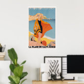 Calvi Print Frankrijk Reisposter Franse Kunst Roge (Thuiskantoor)