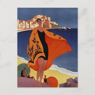 Calvi stad in Haute-Corse, Frankrijk Briefkaart