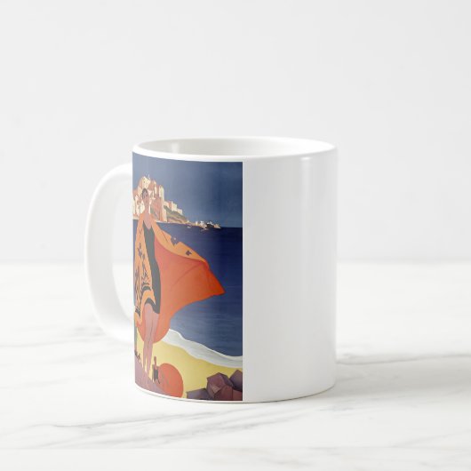 Calvi stad in Haute-Corse, Frankrijk Koffiemok (Voorkant links)