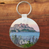 Calvi Sunset Frankrijk Souvenir Sleutelhanger (Voorkant)