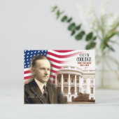 Calvin Coolidge - 30e President van de V.S. Briefkaart (Staand voorkant)