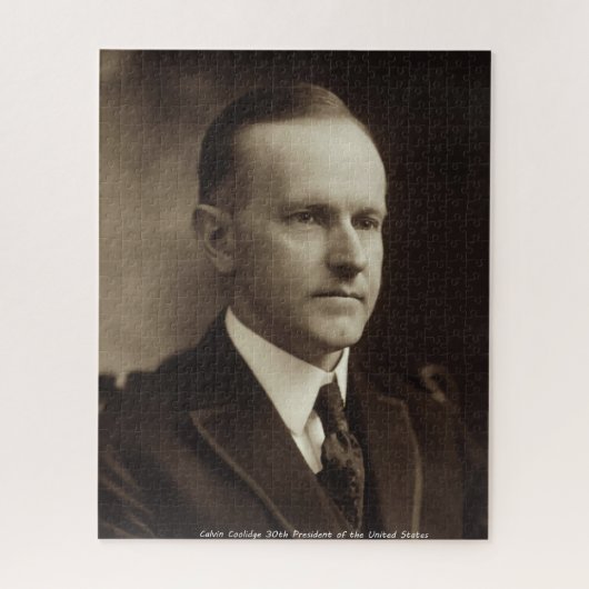 Calvin Coolidge 30e President van de VS Legpuzzel (Verticaal)