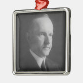 Calvin Coolidge 30th President Metalen Ornament (Links)