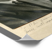 Calvin Coolidge 8x10 ondertekend Poster (Hoek)