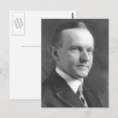 Calvin Coolidge Briefkaart (Voorkant / Achterkant)
