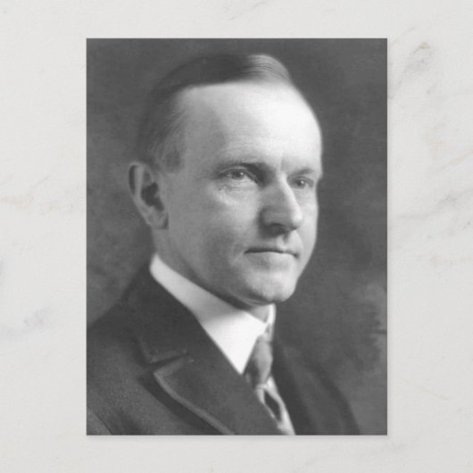 Calvin Coolidge Briefkaart (Voorkant)