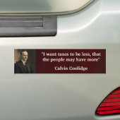 Calvin Coolidge Bumpersticker (Op auto)