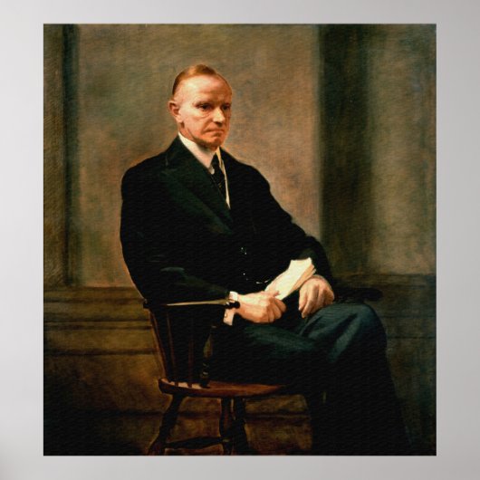 CALVIN COOLIDGE door Charles Syndey Hopinknson Poster (Voorkant)