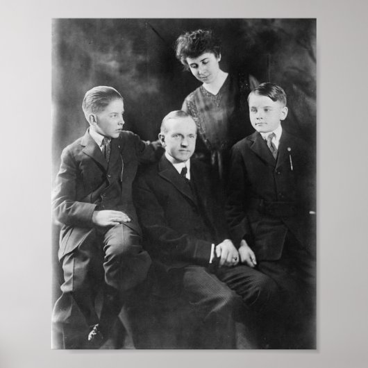 Calvin Coolidge en familie Poster (Voorkant)