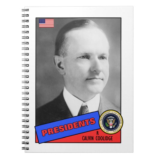 Calvin Coolidge-honkaarten Notitieboek (Voorkant)