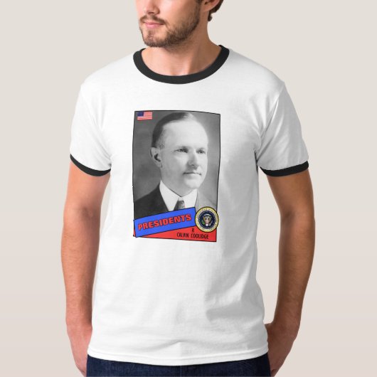 Calvin Coolidge-honkaarten T-shirt (Voorkant)