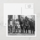 Calvin Coolidge met Osage Indians Foto Briefkaart (Voorkant / Achterkant)